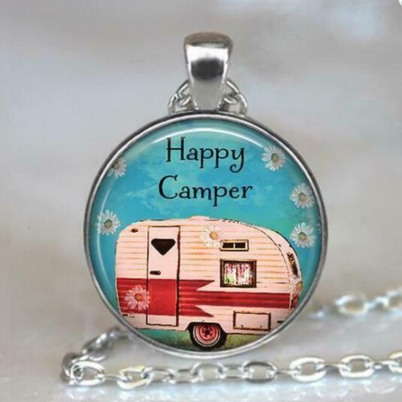 Handmade Jewelry - Happy Camper Necklace